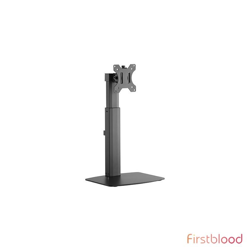 Brateck Single Free Standing Screen Pneumatic Vertical Lift Monitor Stand Fit Most 17寸-32寸 Flat and Curved Monitors Up to 7 kg VESA 75x75/100x100
