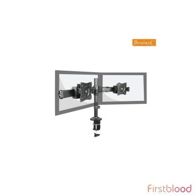 Brateck Dual Monitor Arm with Desk Clamp VESA 75/100mm Fit Most 13寸-27寸 Monitors Up to 8kg per screen