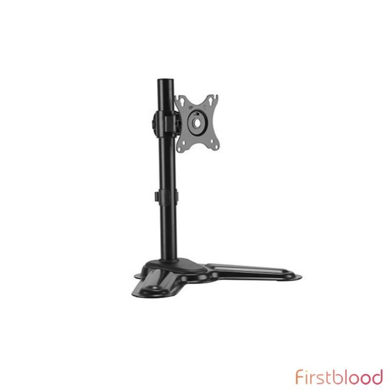 Brateck Single Free Standing Monitor Premium Articulating Aluminum Monitor Stand Fit Most 17寸-32寸 Monitor Up to 8kg per screen VESA 75x75/100x100