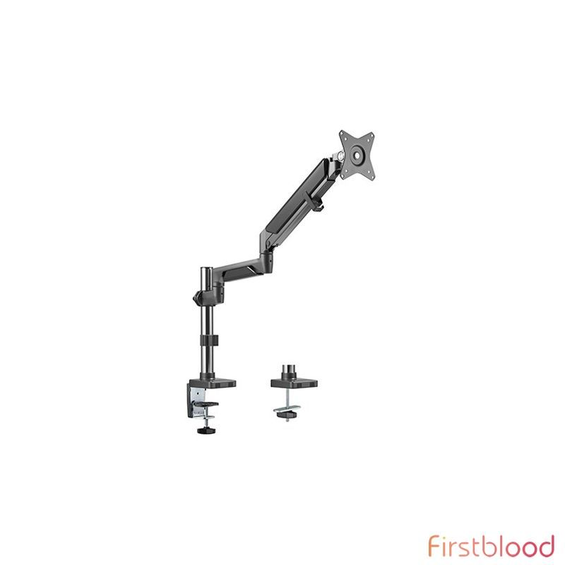 Brateck Single Monitor Pole-支架ed Epic Gas Spring Aluminum Monitor Arm Fit Most 17寸-32寸 Monitors, Up to 9kg per screen VESA 75x75/100x100 Space Grey