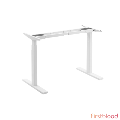 Brateck High performance 3-Stage Dual Motor Sit-Stand Desk1000~1500x600x620~1280mm( WhiteFRAME ONLY)  Suggest Tabletop Size:(1200~1700)x(600~900)mm