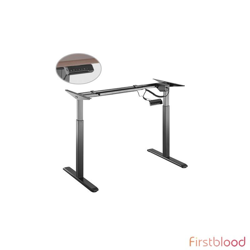 Brateck 2-Stage Single Motor Electric Sit-Stand Desk Frame  (Black FRAME only) Suggest Tabletop Size:（1200~1800）x（650~850)mm (LS)