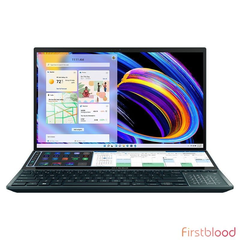 华硕 ZenBook Pro Duo 15.6inch 4K OLED 触控 双屏 笔记本 i9 32GB 1TB RTX3060 W11P