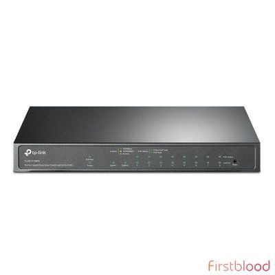 TP-Link TL-SG1210MPE 10-Port 千兆 Fanless Easy 智能交换机 with 8-Port PoE+