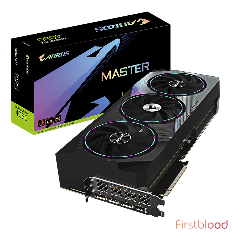 Gigabyte AORUS GeForce RTX 4080 MASTER 16GB Video Card