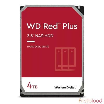 西部数据红盘 Plus 4TB 3.5寸SATA III NAS 机械硬盘- WD40EFPX