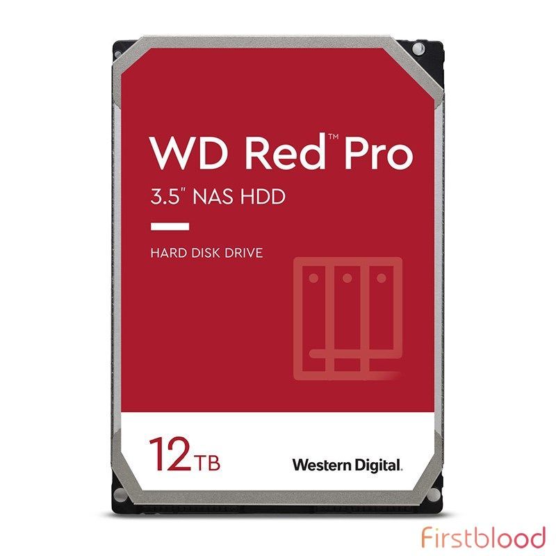西部数据WD121KFBX 12TB 红盘 PRO 3.5寸7200转SATA NAS 机械硬盘