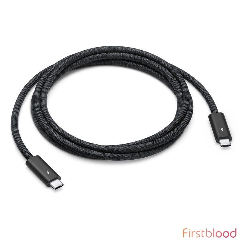 官方授权 澳洲正品-Apple 1.8m 40Gbps 100W Thunderbolt 4 Pro USB-C Cable - Black