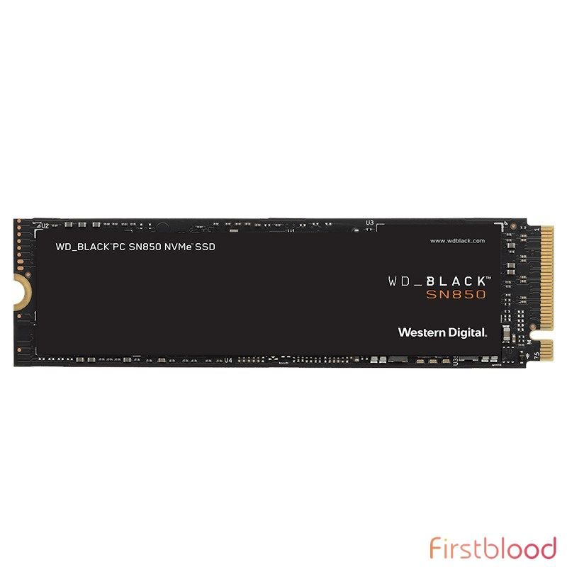 西部数据黑盘 SN850 WDS500G1X0E 500GB NVMe M.2 PCIe Gen4 SSD固态硬盘- Without Heatsink