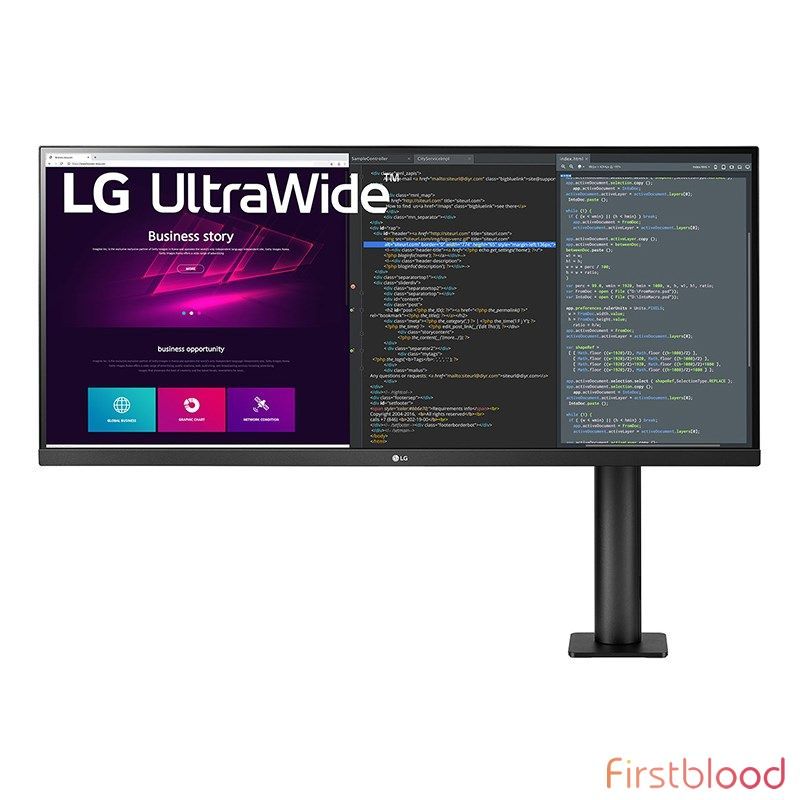 LG UltraWide Ergo 34WN780-B 34寸 75Hz UWQHD HDR10 FreeSync IPS显示器