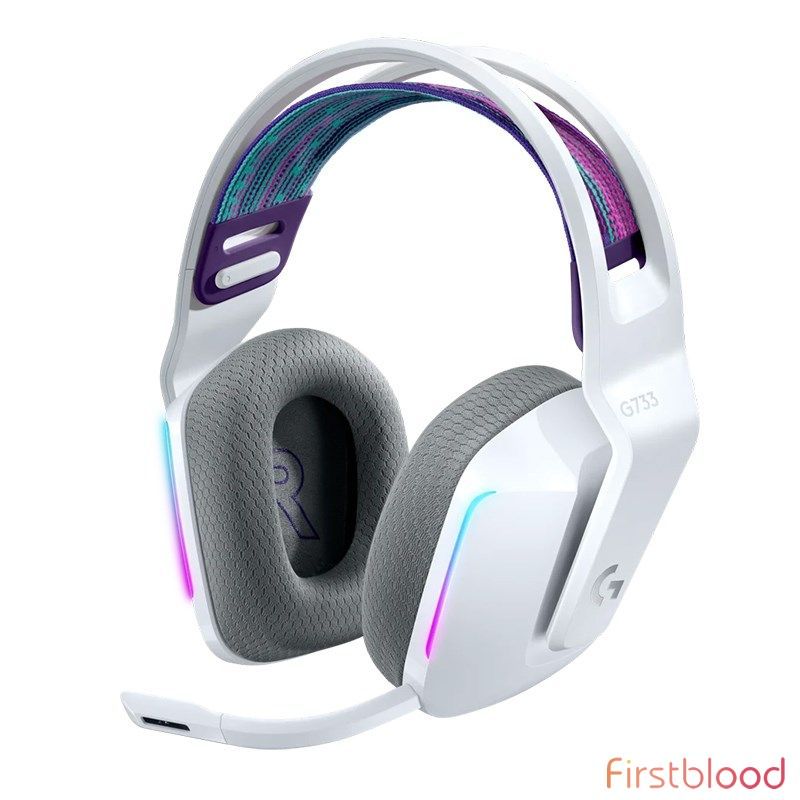 罗技G733 LIGHTSPEED无线 RGB游戏耳机 - White