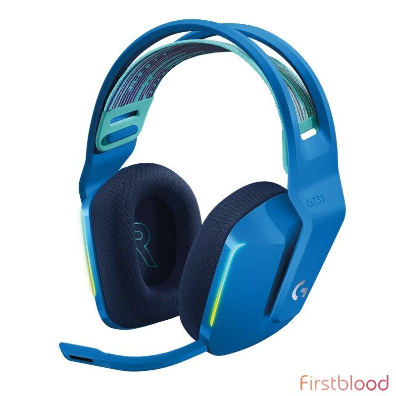 罗技G733 LIGHTSPEED无线 RGB游戏耳机 - Blue