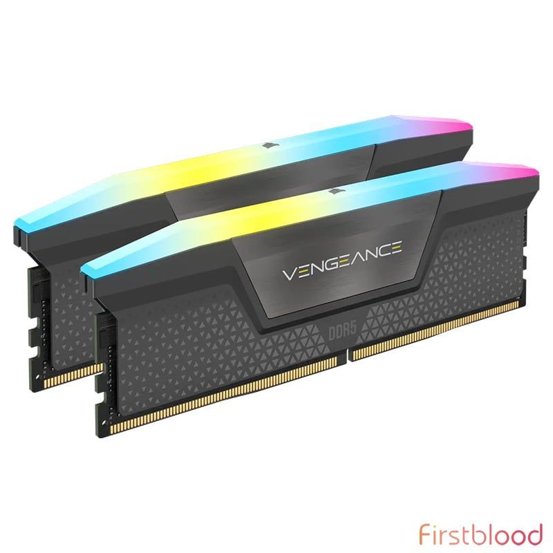海盗船 Vengeance RGB 32GB (2x 16GB) DDR5 5600MHz C36 台式机内存 - AMD Expo