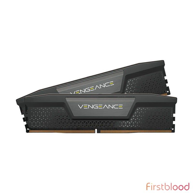海盗船 Vengeance 32GB (2x 16GB) DDR5 6000MHz C40 台式机内存 -  黑色