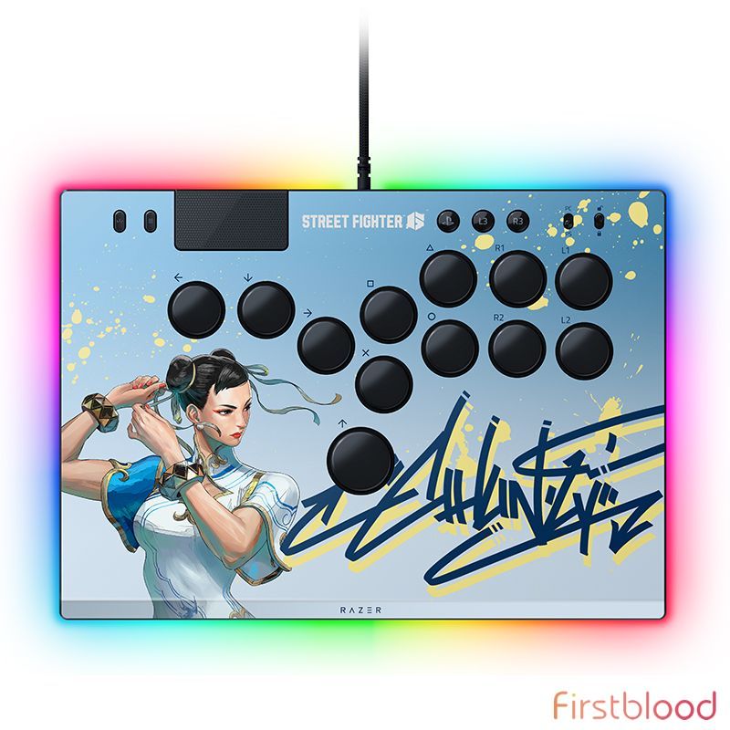 雷蛇 Kitsune All-Button Optical Arcade Controller for PS5 and PC - 街霸6 春丽版