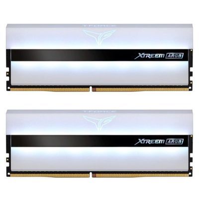 Team T-Force XTREEM ARGB 32GB (2x 16GB) DDR4 3600MHz白色 台式机内存条