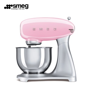 SMEG斯麦格 意大利进口 厨师机多功能料理机 打奶油搅拌机 打蛋揉面机和面机 SMF 粉红色