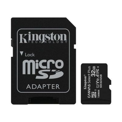 金士顿 32GB MicroSD卡 Class10 UHS-I TF 带SD卡适配器