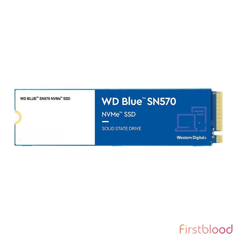 西部数据 蓝盘 SN570 2TB SSD固态硬盘 M.2接口NVMe