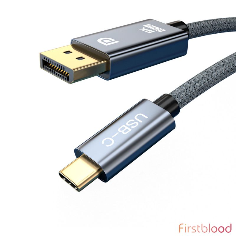 First Blood 2米 USB-C转DP线 1.4版本 支持8K