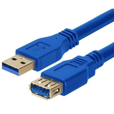 Astrotek USB 3.0 延长线 2米 - Type A 公口 转 Type A 母口 蓝色