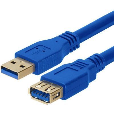 Astrotek USB 3.0 延长线 3米 - Type A 公口 转 Type A 母口 蓝色