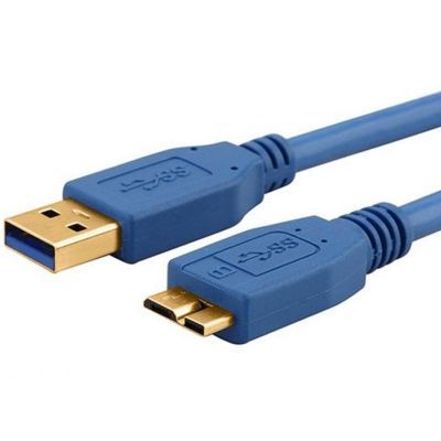 Astrotek USB 3.0 数据线 3米 - Type A 公口 转 Micro B 公口 蓝色