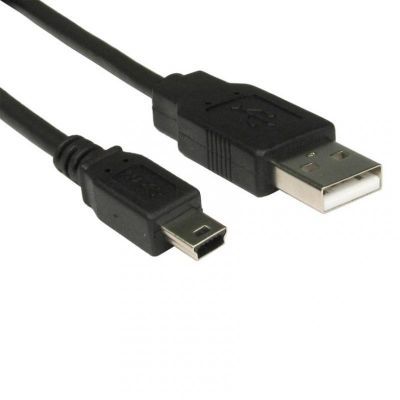 十根装 8Ware USB 2.0 数据线 1米 A 转 Mini B，公对公，黑色