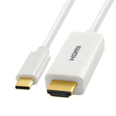 Astrotek USB-C 转 HDMI 视频线, 公对公, 白色，镀金，支持4k @ 60hz