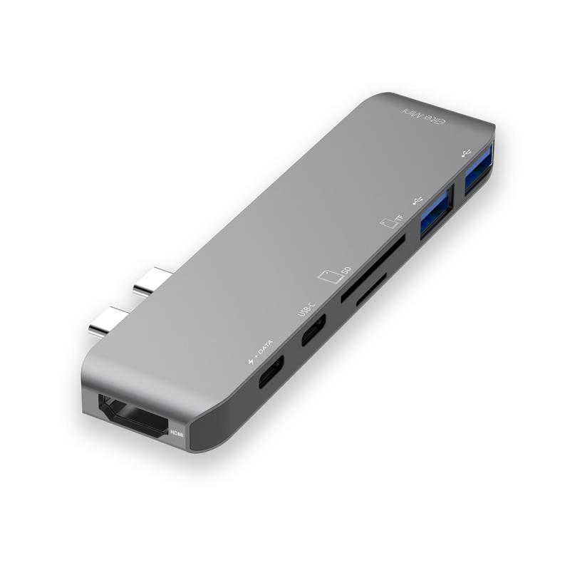 mbeat Elite Mini USB-C迷你基座，带4K视频，USB-C供电，USB 3.0集线器，SD / MicroSD卡读取器
