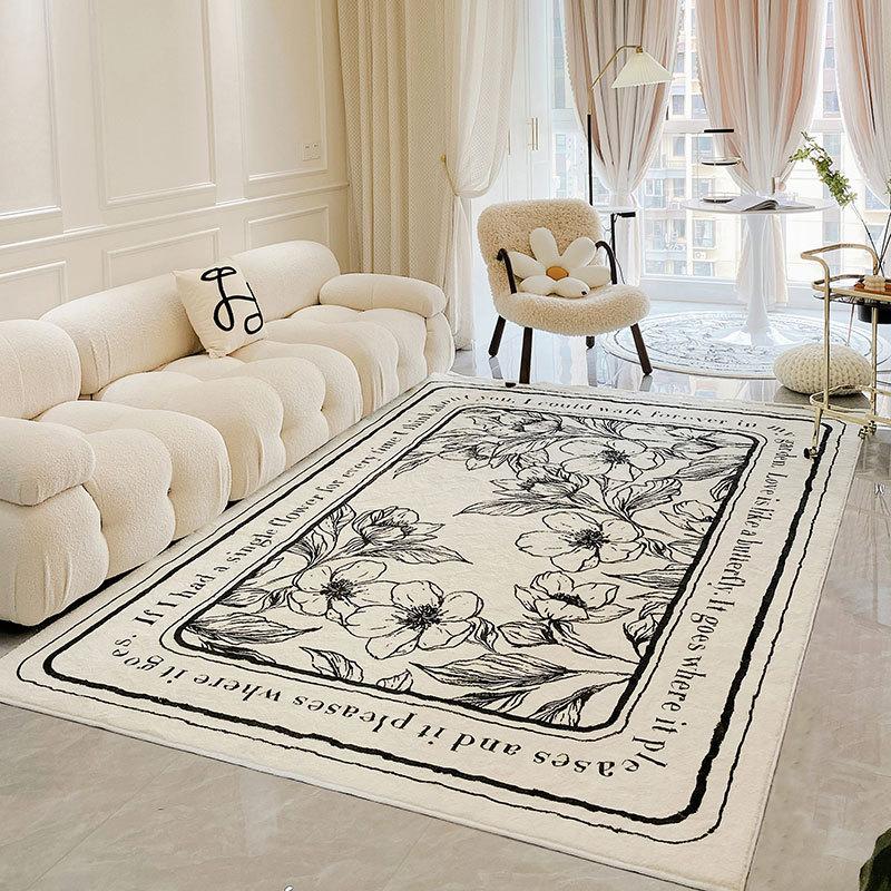 客厅茶几地毯北欧家用卧室地毯ins风复古地毯垫