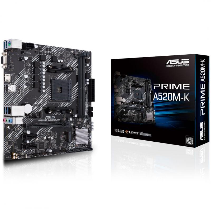 华硕 PRIME A520M-K 主板  (AMD A520/Socket AM4)