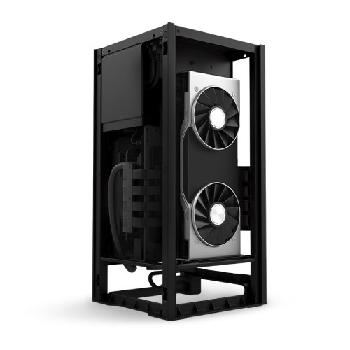 NZXT H1 Tempered Glass Mini-ITX Case with 650W PSU - Matte Black - Overview 2