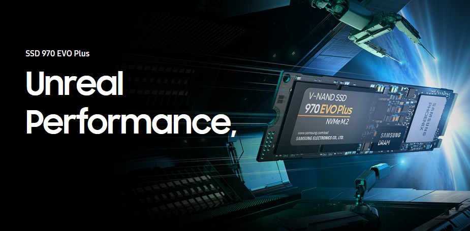 Samsung 970 EVO Plus 1TB NVMe 1.3 M.2 (2280) 3-Bit V-NAND SSD - MZ-V7S1T0BW - Desktop Overview 1