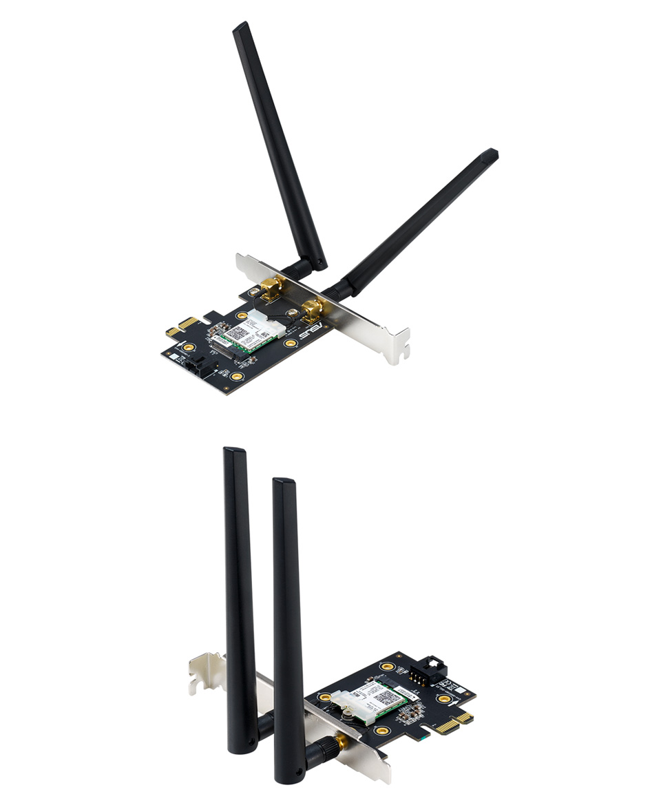 ASUS PCE-AX3000 WiFi 6 AX PCIe Wireless and Bluetooth Adapter product