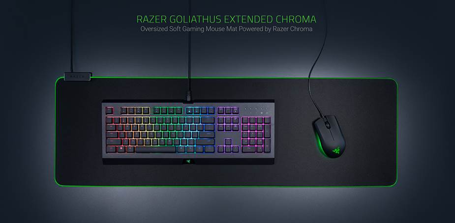 Razer Goliathus Chroma Soft Gaming Mouse Mat - Extended - Desktop Overview 1