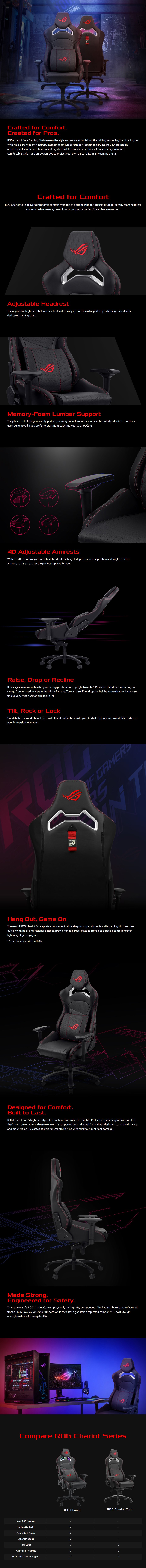 ASUS ROG Chariot Core Gaming Chair - Overview 1